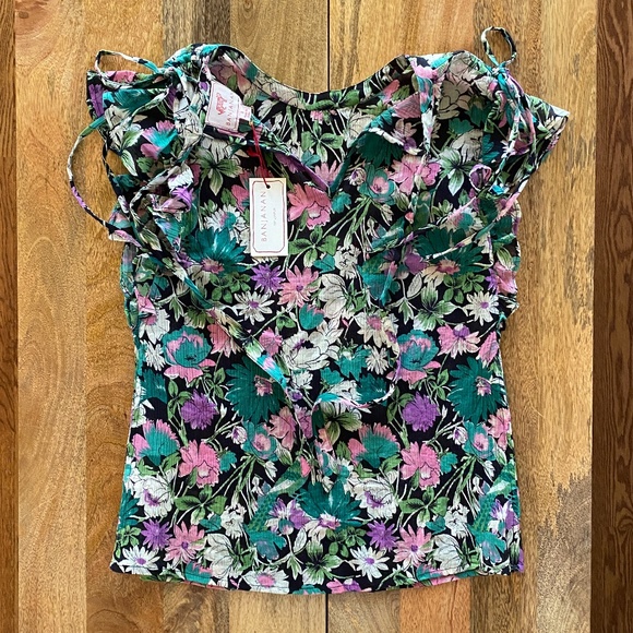 Banjanan Olga Ruffled Cotton Blouse Fiesta black - Picture 4 of 6